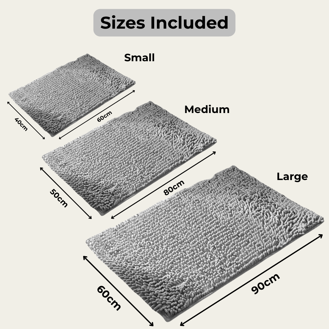 BarkBliss™ Muddy Paw Mat - 3 Pack